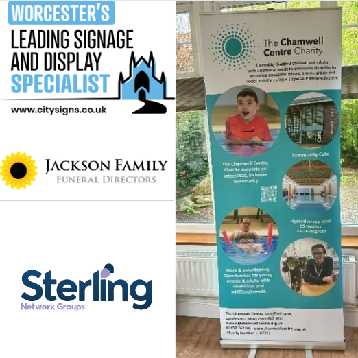 Chamwell Centre's mission shines with new pop-up banners thanks to generous support